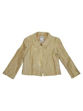 Chanel Jacket Size 36 Gold Cotton Rayon